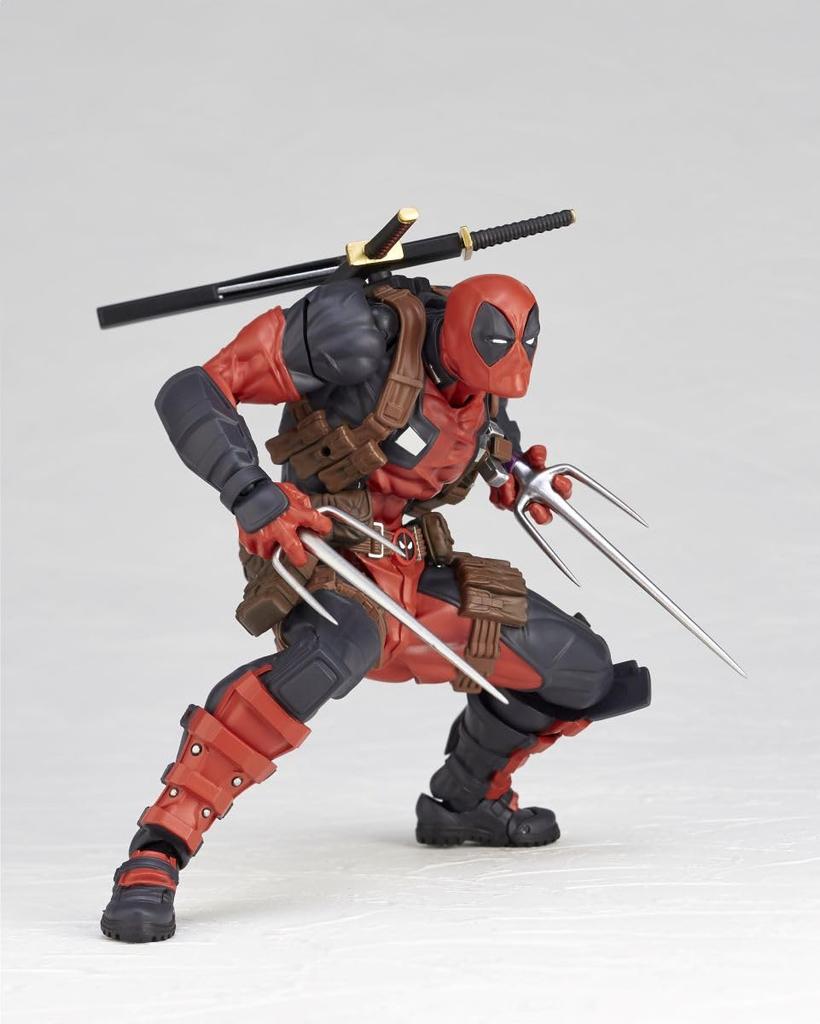 Kaiyodo Revoltech Amazing Yamaguchi Deadpool Ver. 2.5, Approximately 170mm Tall, Non-scale PVC & ABS Painted Action Figure