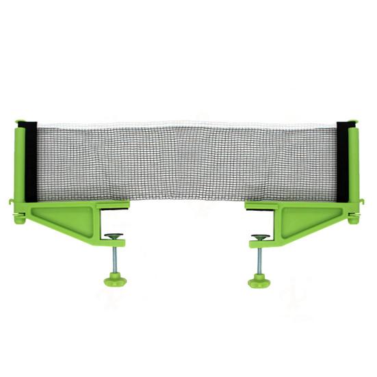 Table Tennis Net Set Professional Training Practice Ping Pong Net with Clamps Adjustable Table Tennis Net Clamp Post Set