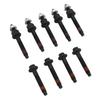 9PCS Exhaust Manifold Bolt Kit 6505316AA Carbon Steel Exhaust Manifold Bolt Stud Nut Hardware Set Replacement for 300
