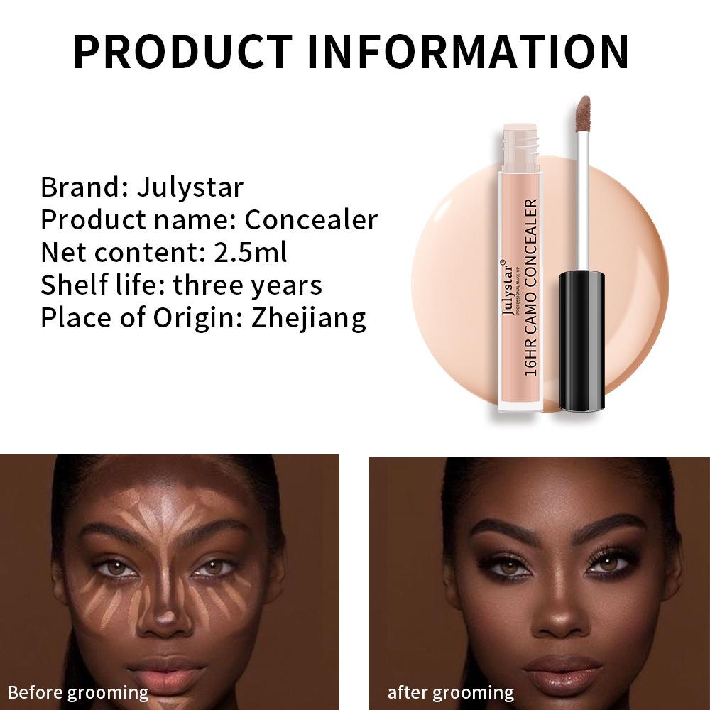 Julystar Waterproof and Sweat-proof Concealer Lasting Concealer Acne Mark Concealer Concealer To Cover Dark Circles