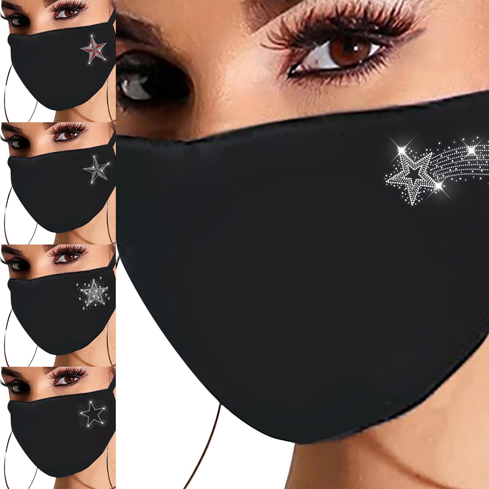 

Маска с рисунком из звездного хрусталя D-ustproof Cotton Mask