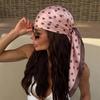 Silk Satin Dot Print Square Scarf 90cm Silk Scarf New Head Wraps  Daily Party