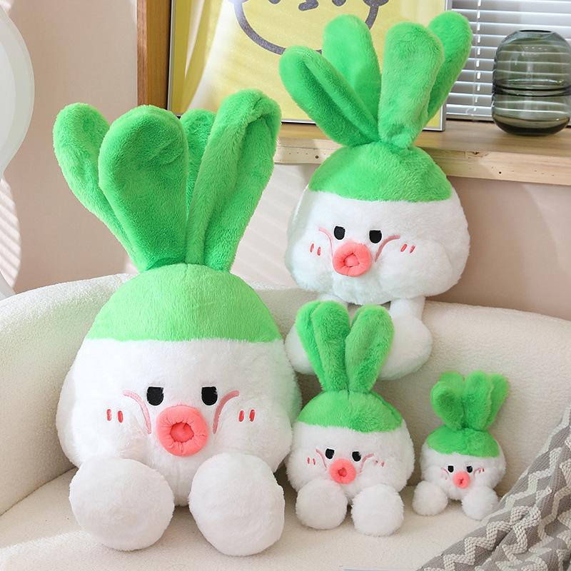 Cute Fun Cute Little Party Vegetable Pillow Doll Children Sleep Plush Toys Cute Radish Plush Toys Children's Birthday Gift