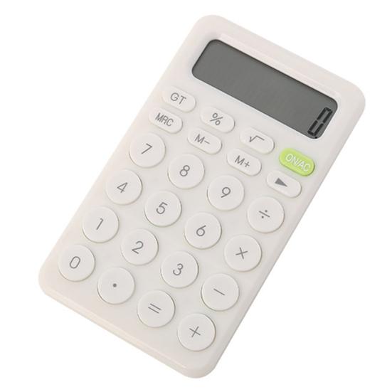 Student Calculator 8 Digits Professional Candy Color Small Portable Battery Operated LCD Display Student Calculator Office Supplies