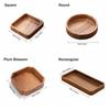 Wooden Snack Tray Japanese Style Fruit Tray Smooth Edge Tea Serving Plate  Fruit Serving