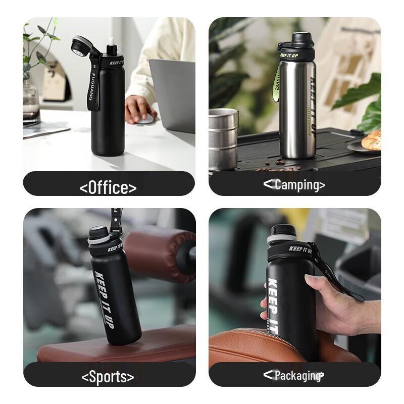 Fuguang 316L Stainless Steel Pop-Up Lid Water Bottle