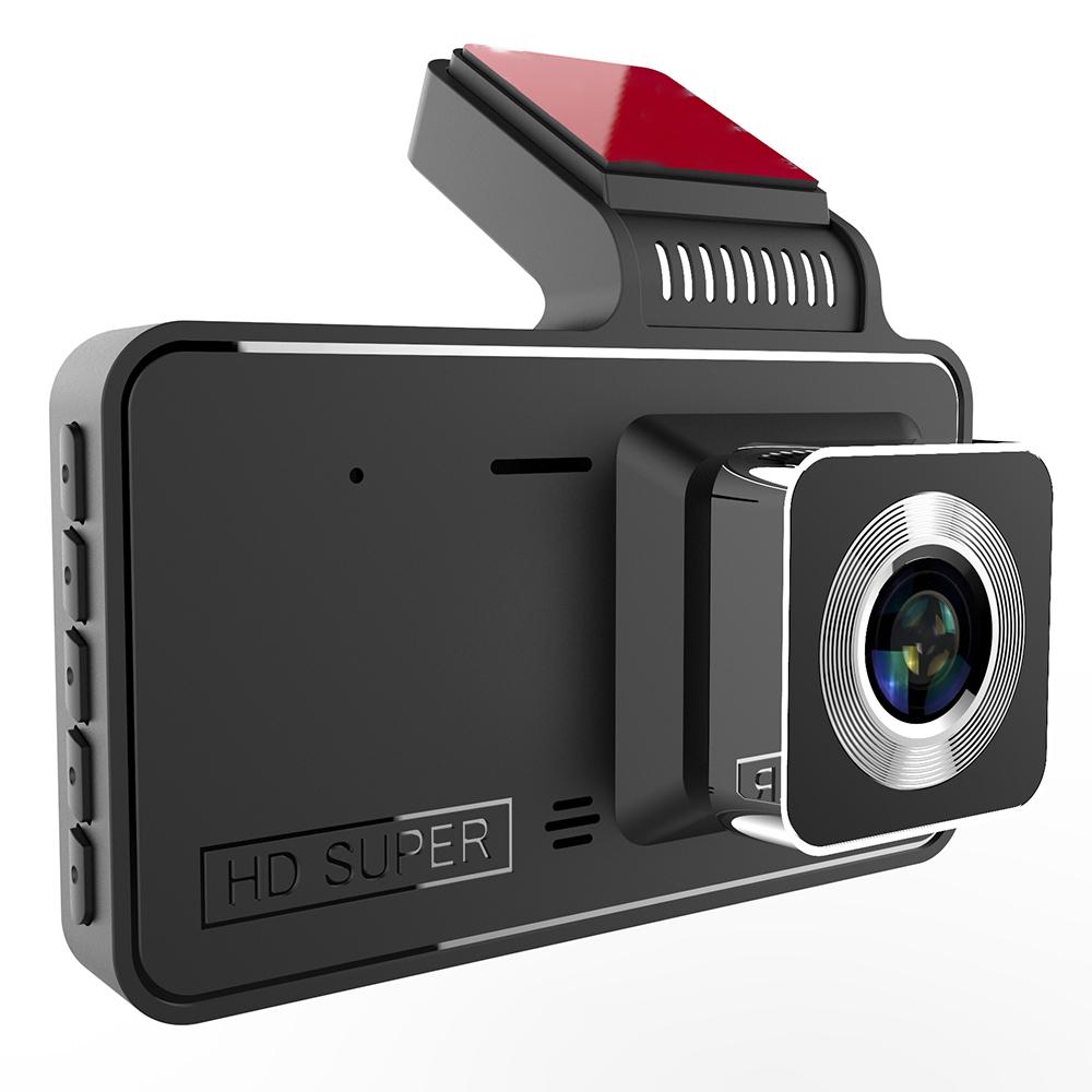 

V2 4.0 inch IPS Screen HD Driving Recorder 1280x720P Front/640x480P Rear Dual Lens Car Dash Cam Video Recorder A