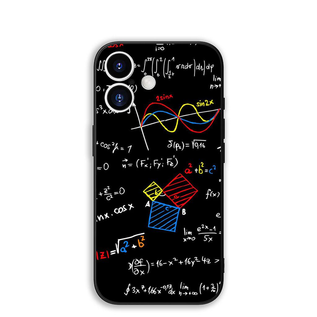 Cover for Apple iPhone 16 15 14 11 Pro Max 6 7 8 Plus + SE2 SE3 SE 2022 2020 8+ Phone Case Chemistry Science Chemical Maths