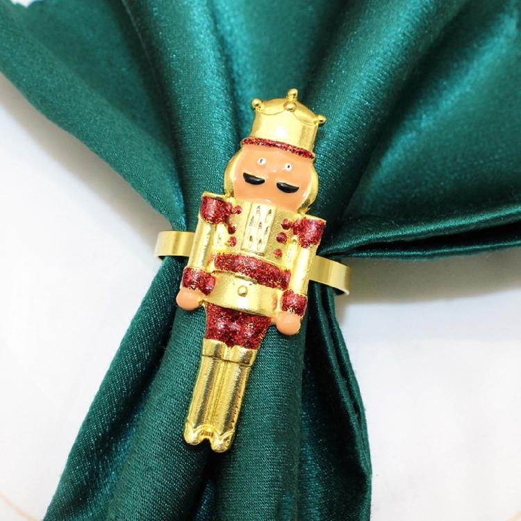 Nutcrackers Themd Metal Napkin Holders Set Of 6 Corrosions Resistant Holiday Dining Table Decorations