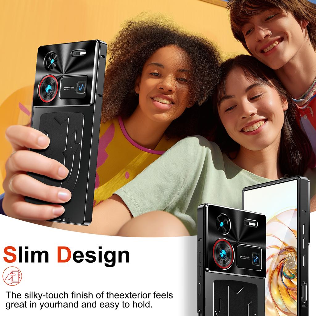 For ZTE Nubia Z60 Ultra Case Aluminium Alloy+PC Phone Cover Graphene Heat Dissipation