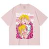 230 Gsm 100% Cotton Chainsaw Man V39 Denji Power Print Unisex Heavy Cotton T Shirt