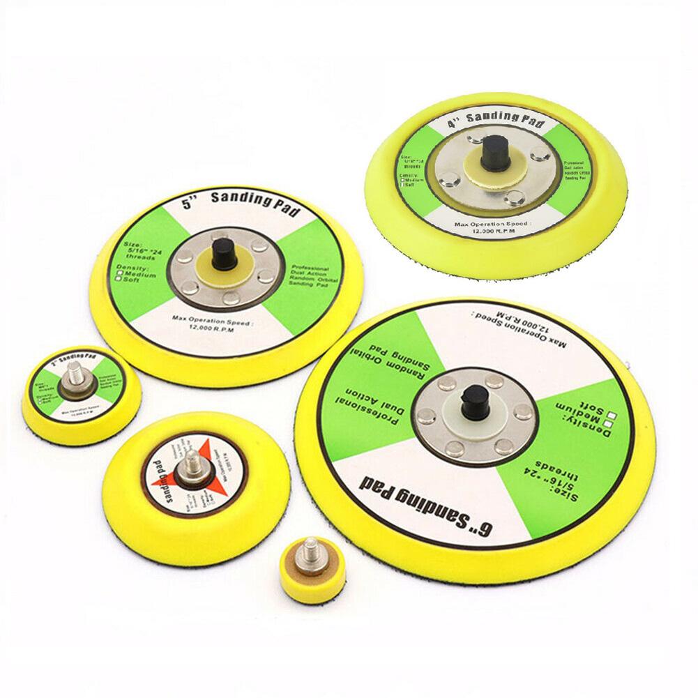 For Air Sander Backing Pad Polishing Grinder 1pcs 1'' - 6'' Sanding Disc