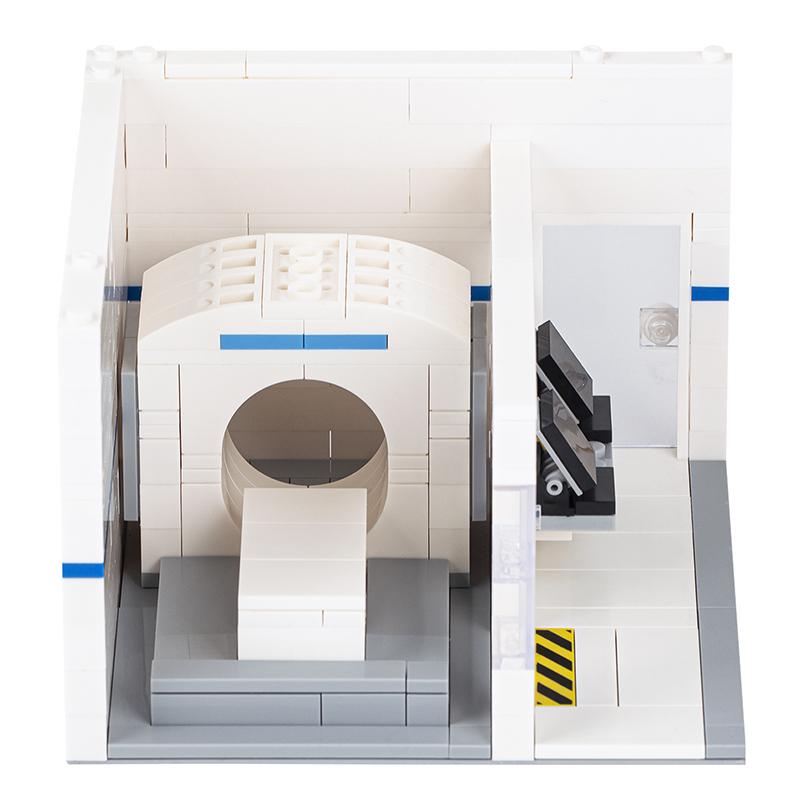 MOC4052 Kompatibles City Series Set Bausteine MOC Krankenhaus Computertomographie Raum Teile DIY Bausteine Kinderspielzeug Für Kinder