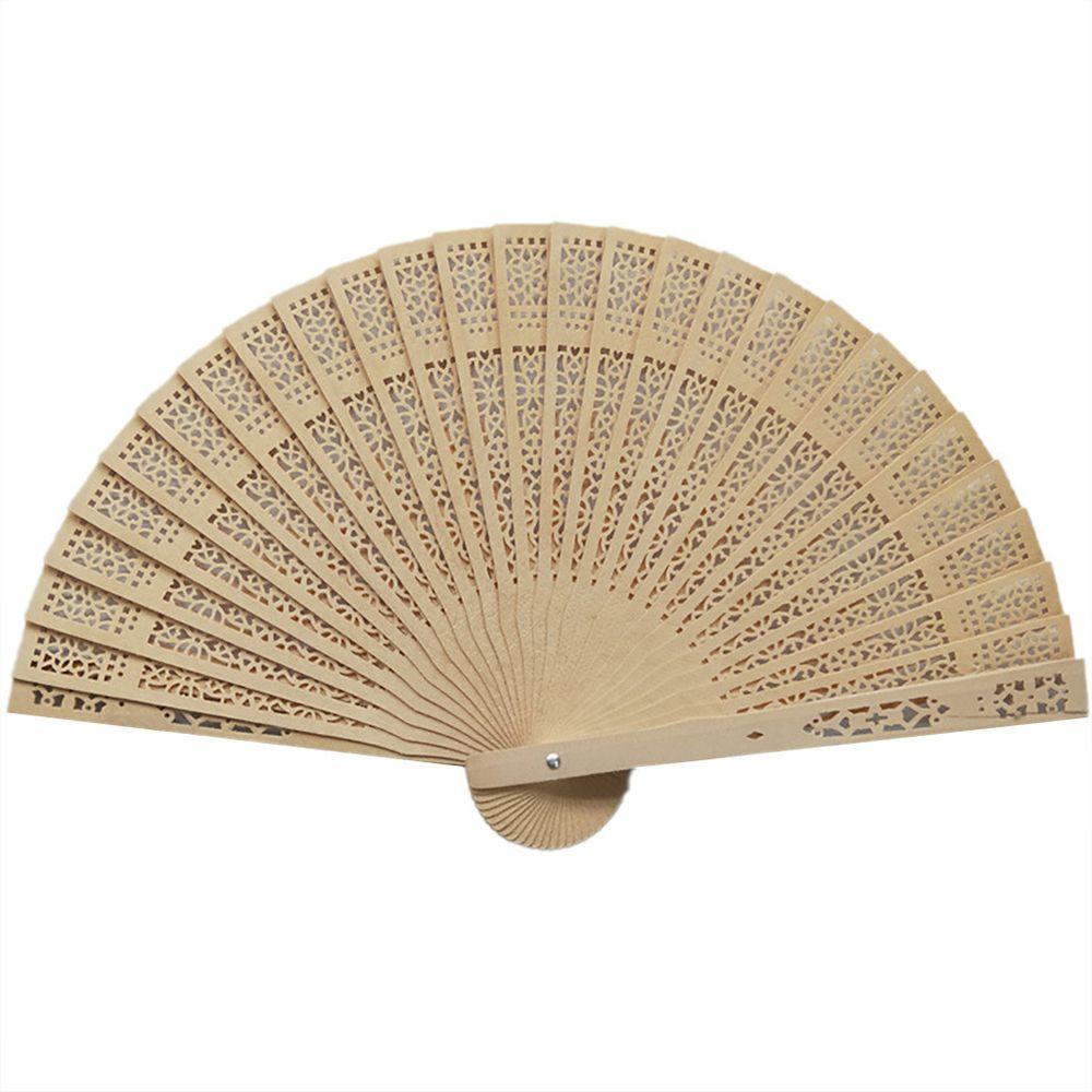 Handle Hand Fan Photo Prop Tool Folding Fans Hand Held Flower Fans Hollow Dance Hand Fans
