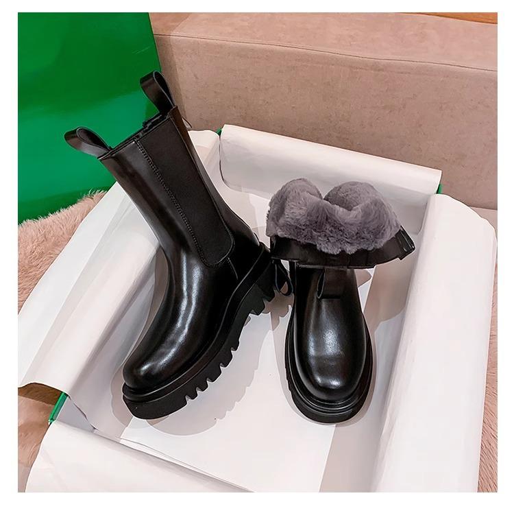 New wool snow boots women's winter velvet thick boots warm Martin boots cotton shoes short boots