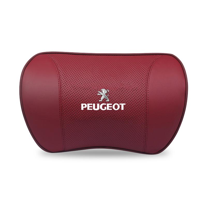 High-end Leather Car Headrest Waist Pillow Interior x Accessories For Peugeot 206 307 308 207 3008 208 407 508 2008 5008 301 406