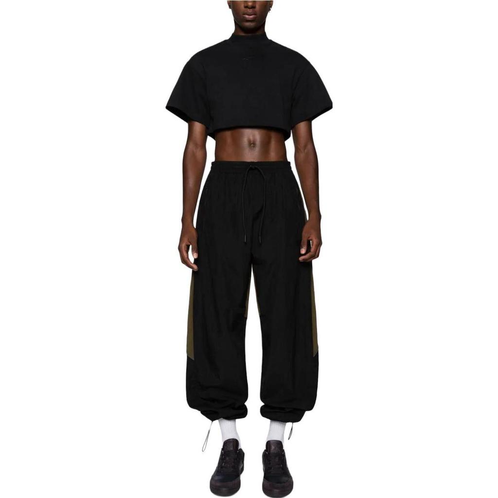 Reebok Loose Straight Casual Pants Unisex bottoms Black RMCJ003C99FAB001