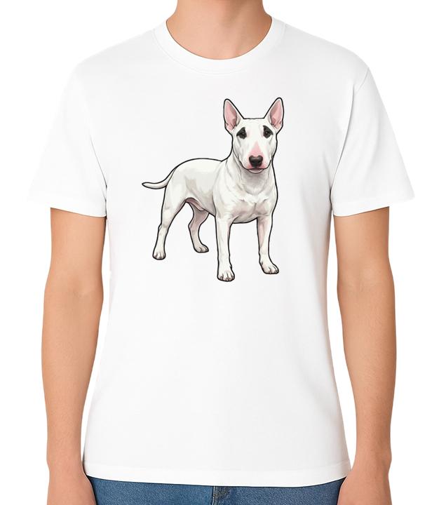 Bull Terrier Dog Graphic Unisex T-Shirt Pet Lover Animal Tee S