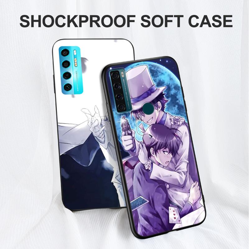 Černé TPU pouzdro pro telefon TCL 20 20L 10 lite 10L PLUS PRO 20E 20R 20SE 20XE 205 20B 20Y Kaito Kid