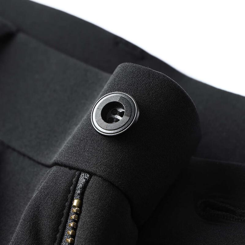 JOW Men's Thick Wrinkle-Resistant Straight-Leg Business Casual Pants