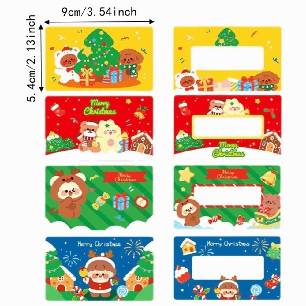 Cartoon Weihnachtskratzkarten zum Beschriften Kinder Weihnachtsbelohnungskarten Weihnachtsfeier