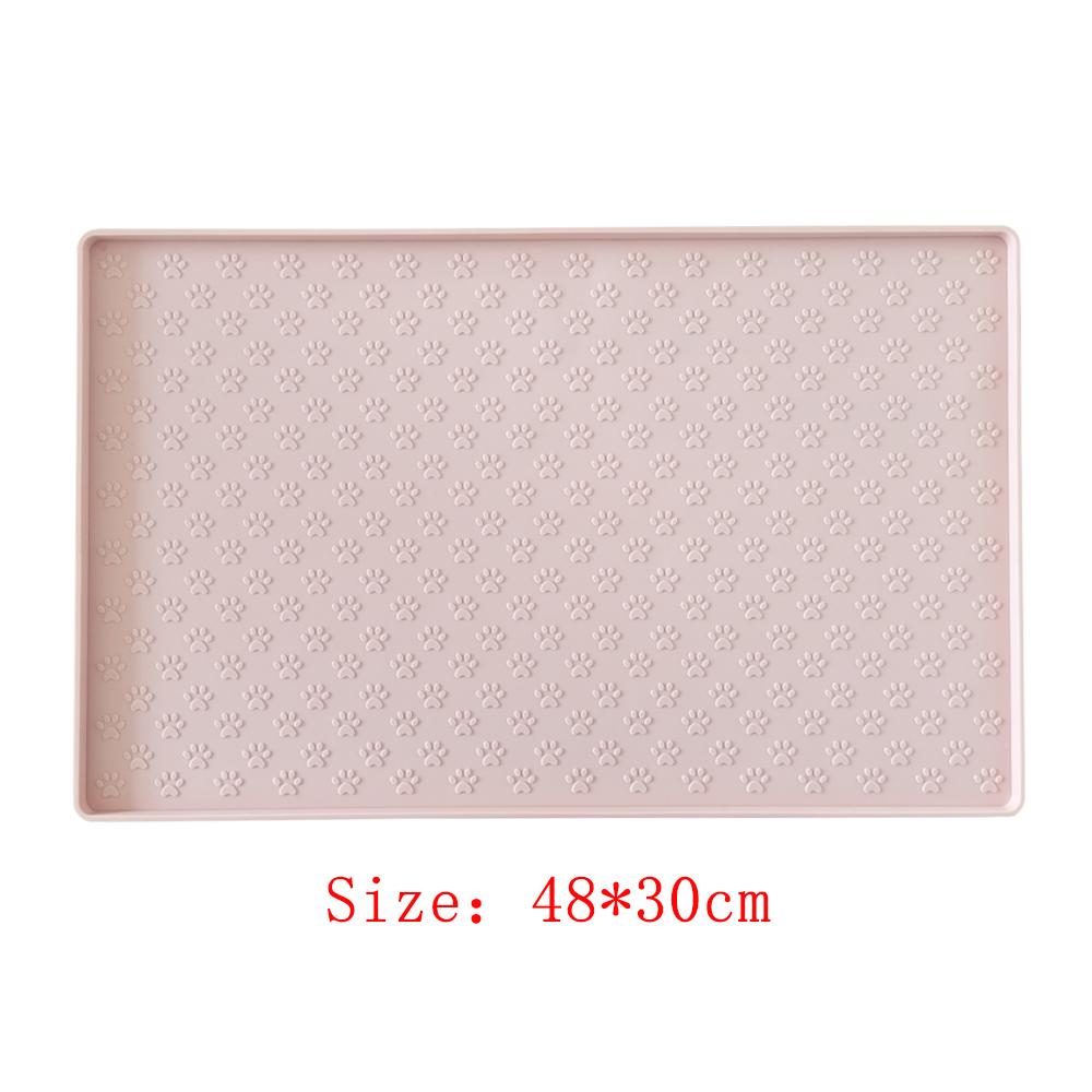 Silicone Pet Food Mat Dog Cat Clacemat For Puppy Bowl Pad Dogs Cats Waterproof Feeding Mat Non-slip Pet Excrement Pads Winter