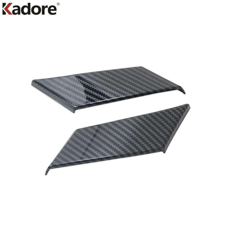 For Toyota RAV4 RAV 4      2024 Carbon Fiber Car Front Door Mirror Window A Pillar Cover Trim Accessories