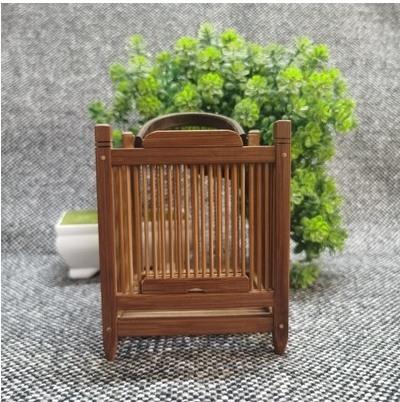 Natural Bamboo Products Encrypted Grasshopper Cage Retro Handmade Single Grid