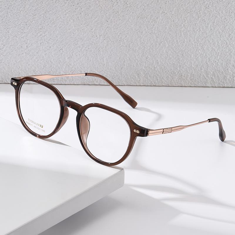 New TR Titanium Ultra-Light Korean Style Eyeglass Frame - Trendy, Versatile & Artistic Retro Design