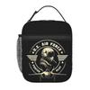 U.S. Air Force Fighter Pilot Military Aviation Vintage Insulated Lunch Bag for Women Children Food Boxes Thermal Lunch Box Tote