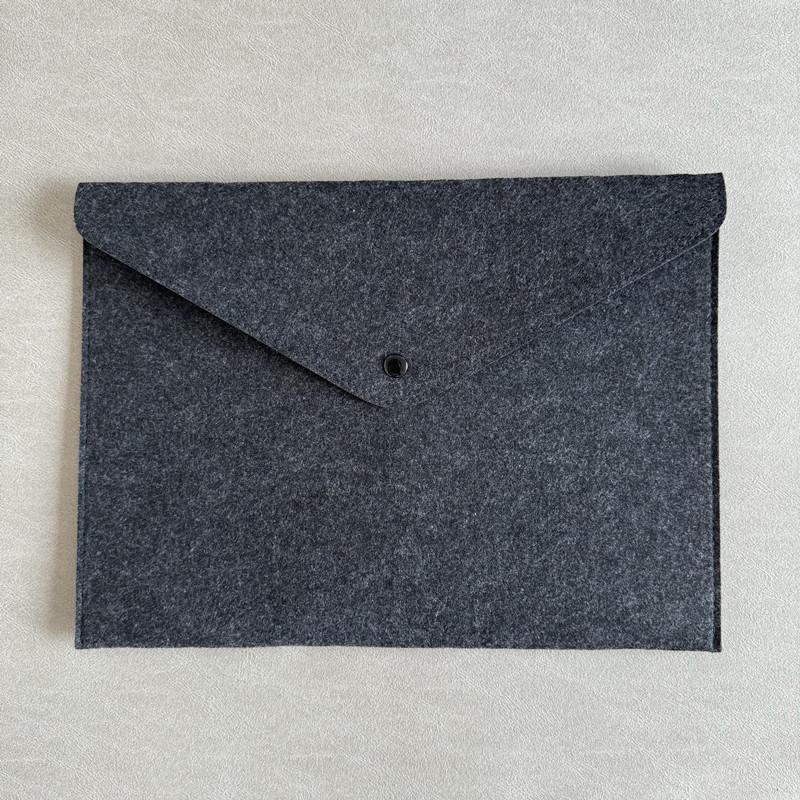 34x24cm Felt File Bags Office Archive Pouchs Conference Material Storage Bag Advertising Promotion Business Buckle Felt Envelope Pouchs Stationery