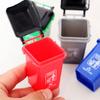 4Pcs Miniature Trash Cans Realistic DIY High Simulation Pretend Play Toys
