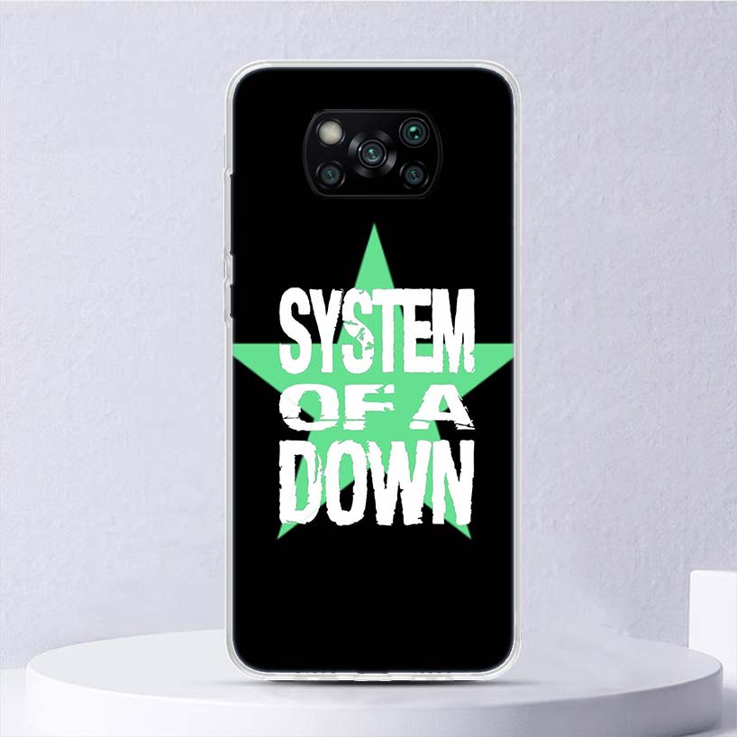 System Of A Down Soft Case For Xiaomi Poco X7 X6 X5 X4 X3 Nfc F7 Ultra F6 F5 Pro Phone Cover F4 Gt F3 M5S M4 M3 M5 M6 Coque