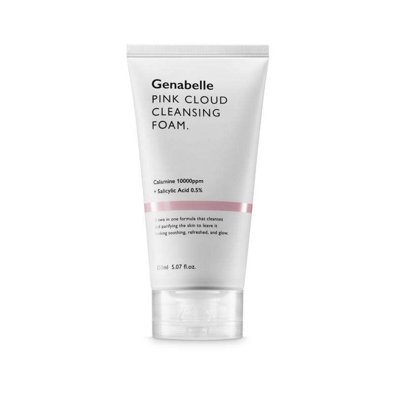 Genabelle Pink Cloud Low pH Cleansing Foam | Gentle Soothing & Hydrating Facial Cleanser | 150ml / 5.07 fl.oz.