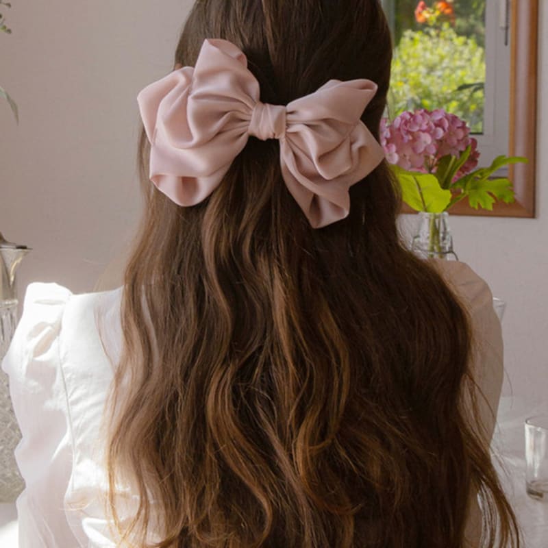 

Jean Paul Clarisse Muley Ribbon Hairpin JP-22-172AB pink