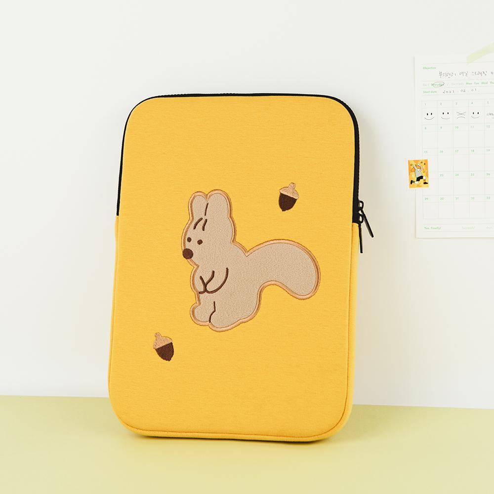 All New Frame Embroidered Laptop Pouch_My Little Friend (Ipad 11/13/15 Inch)