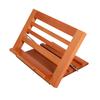 Space Saving Foldable Wooden Reading Stand with Page Clip Angles Adjustable Textbook Stand for Music Scores Cookbook