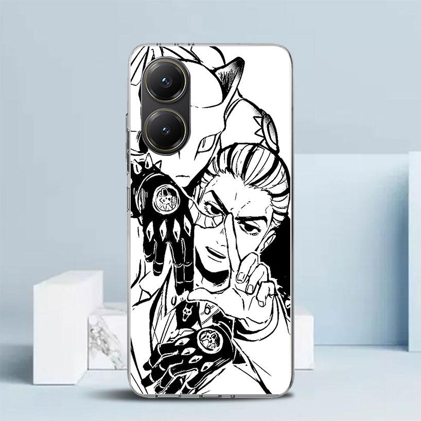 JoJo Kira Yoshikage Killer Queen Phone Case For Xiaomi Poco F7 Ultra X5 X6 X7 Pro M7 Redmi 15C 15 13C 13 12C 12 10C 10 10A 9 9C