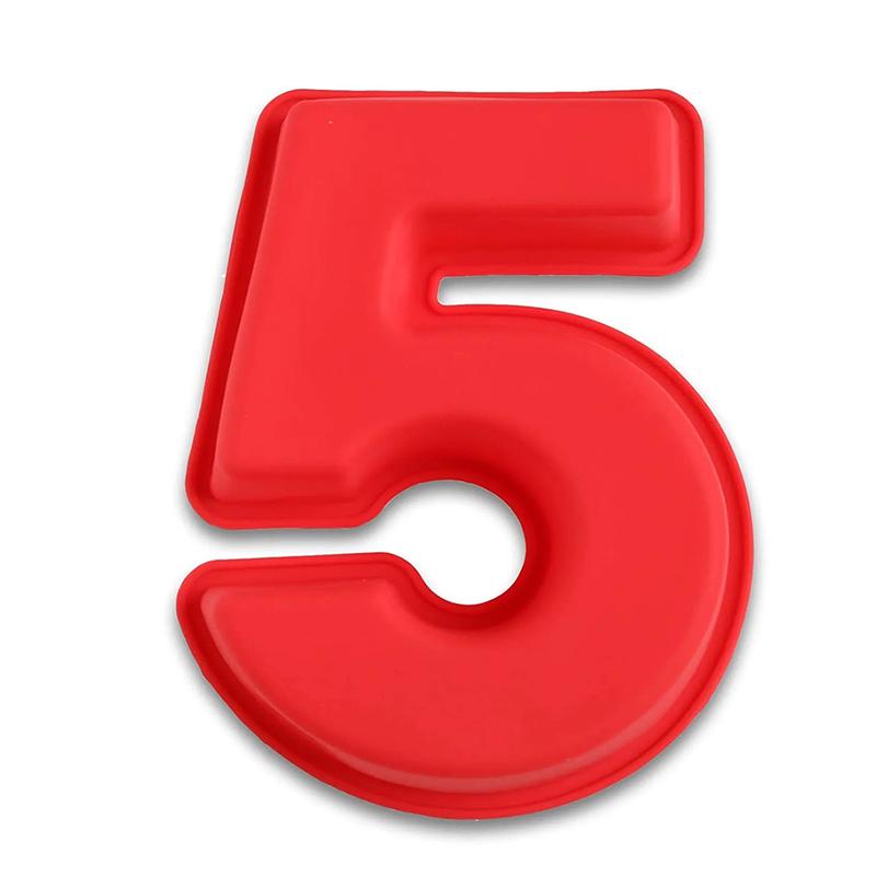 10 Inch 0-9 Numbers Shape Cake Mold DIY Cake Decoration Baking Mold for Birthday Festivals Anniversary Silicone Chocolate Molds