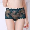 45-150kg Women Plus Size Lace Panties Sexy High Waist Pants Seamless Butt Lifter Lingerie Female Flowers Mesh Breathable Briefs