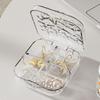 Transparent Jewelry Storage Box Water Ripple Jewelry Organizer Lightweight Packaging Box  Rings