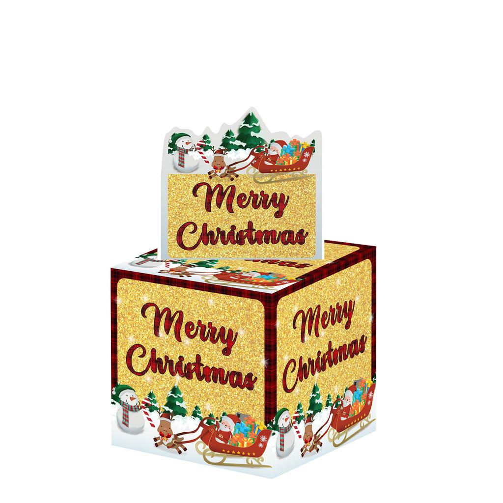Christmas Party Atmosphere Prop Gift Box For Holiday Decorations