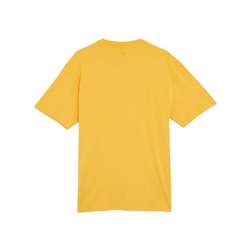 Puma Dopamine Loose Letter Print Crew Neck Breathable Short Sleeve T-Shirt Unisex Tops Fluorescent-Color 684366-34