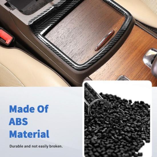 Front Cup Holder Cover Trim ABS Accessories For Dodge Charger 2011+ Carbon Fiber