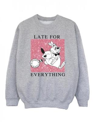 Girls Alice In Wonderland White Rabbit Sweatshirt