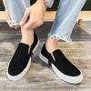 Fashion Sneakers Summer Canvas Round Toe Men's Casual Shoes Solid Color Non Slip Non-leather Work Fashion 2025 Male Shoe Walking Hiking