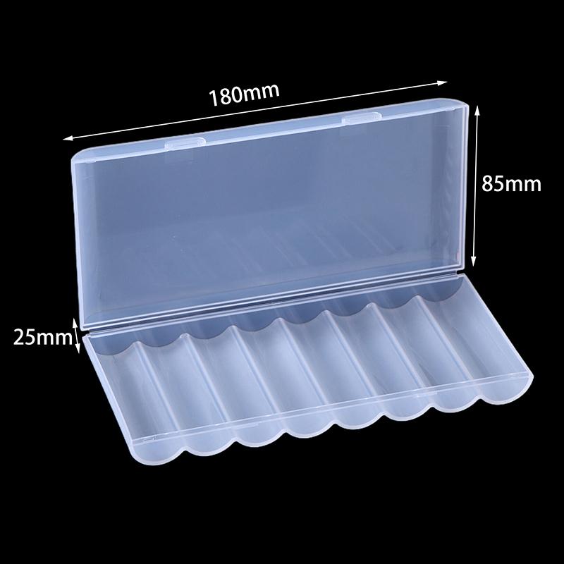 1/3Pcs 1 Section/2 Section/4 Section/8 Section 21700 Battery Anti Fall Protection Box 21700 Battery Pp Plastic Storage Box