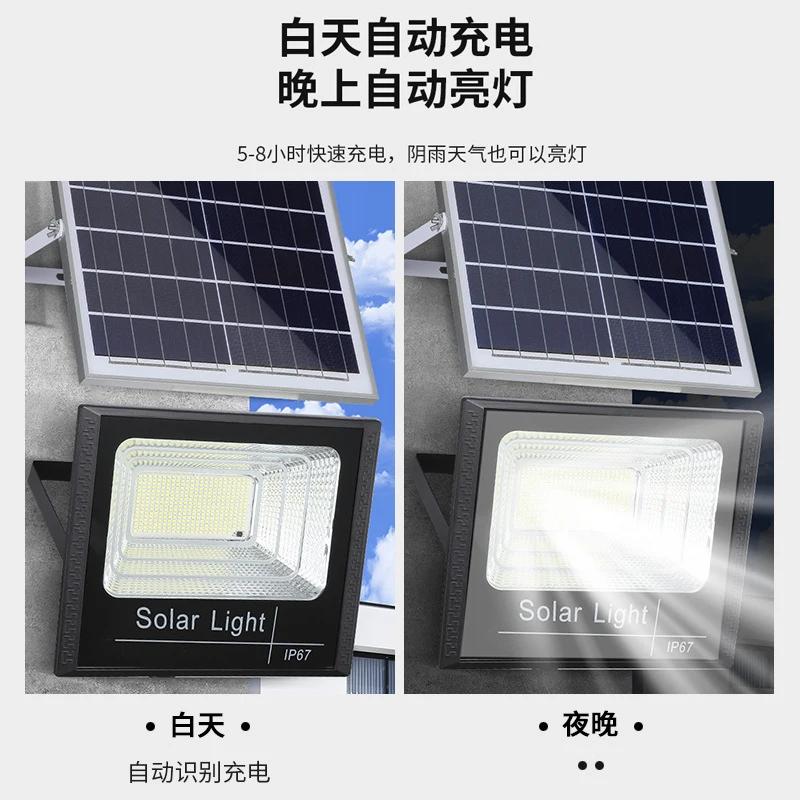 Solar Flood Lights 50w 100w 200w 300w 500w LED Solar Powered Spotlight Outdoor Waterproof Reflector Solar With Remote Control