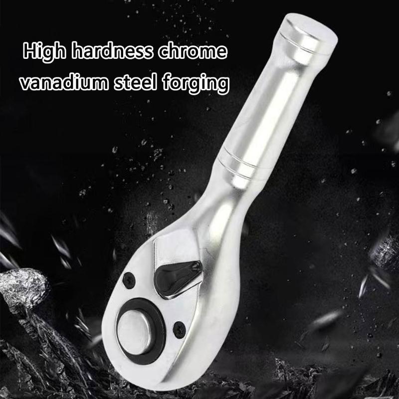 Ratchet Spanner 72Tooth Mechanism Rapid Adjustment Professional Metal Tool Oil Resistant Grip For Mechanical Tightening Tasks