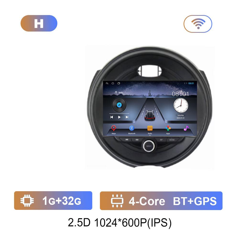 For BMW MINI Cooper F54 F55 F56 F60 2015 - 2019 Car Android 14 System DSP Stereo 4G Navigation GPS WiFi IPS Touch Screen BT